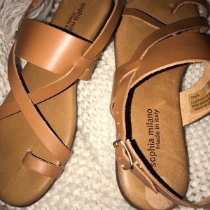 Sophia Milano Leather Sandals